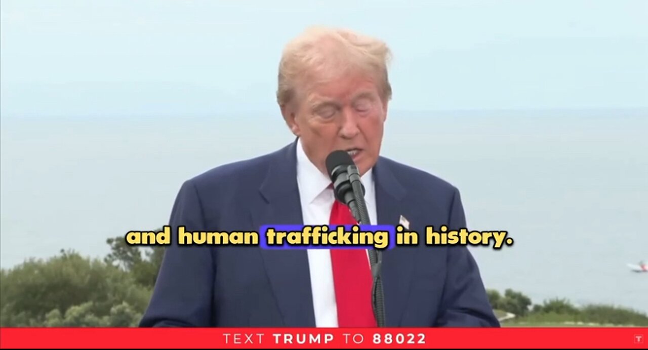 Trump rips into Kabala Harris for facilitating largest wave of sex and human trafficking