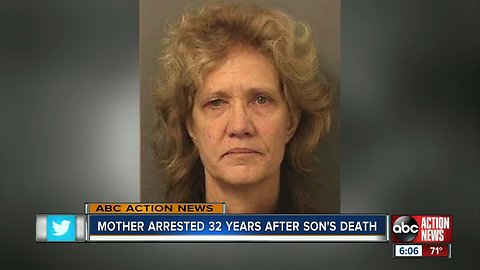 Florida woman arrested for son's death decades later