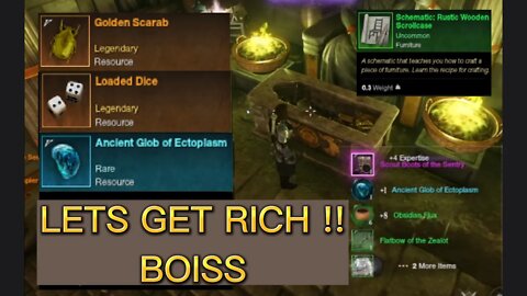 the best GOLDEN SCARAB New World GOLD FARM SOLO rotation - lets get rich with this