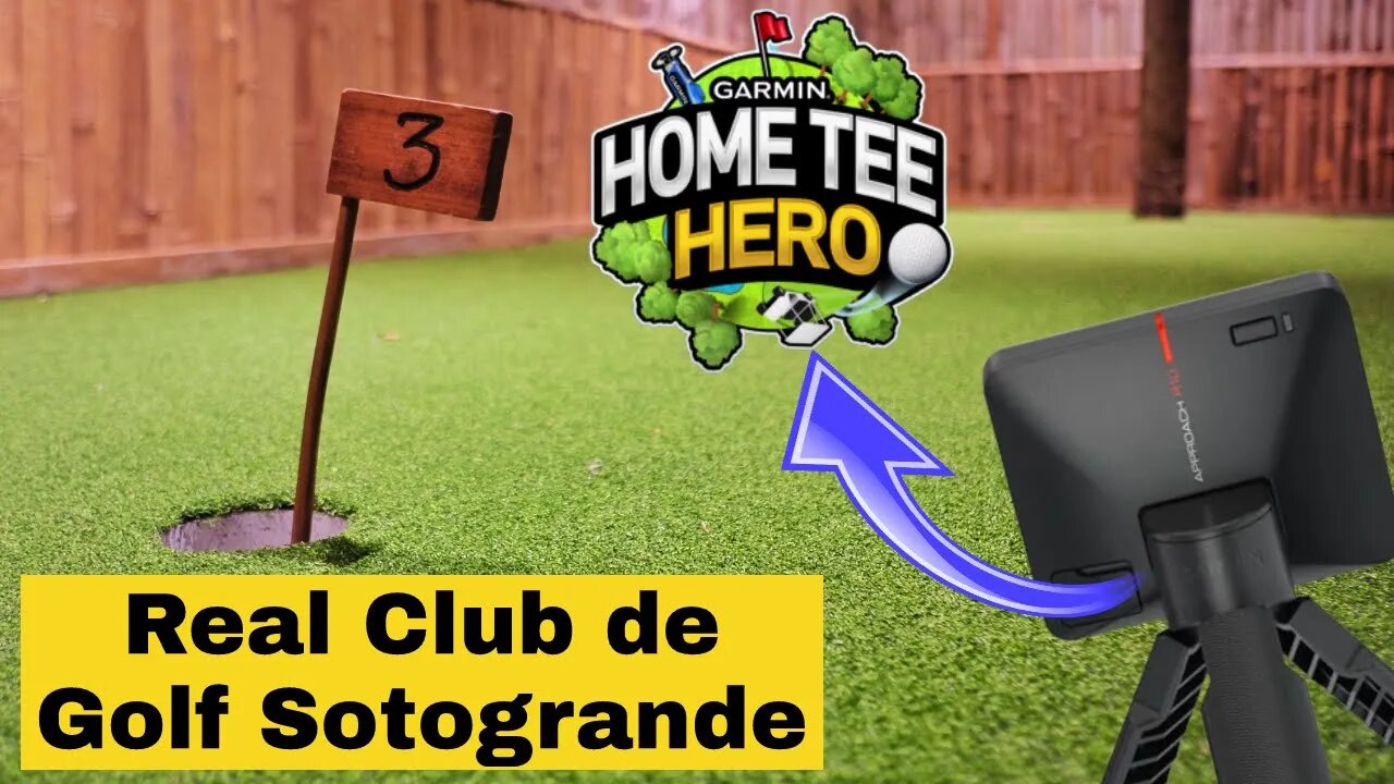 Real Club de Golf Sotogrande - 18 Hole Sim Golf Course Vlog on Garmin R10 Launch Monitor Simulator