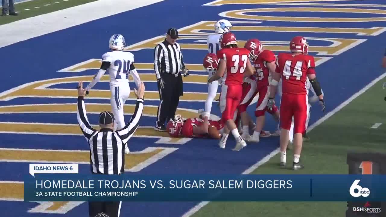 Heartbreak for Homedale: Trojans lose in overtime to Sugar-Salem 34-28