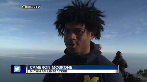 Michigan football visits Cape Town's Table Mountain