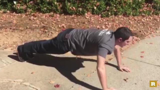 Ben Bornstein Does The 22 Push-Up Challenge | Rare Military