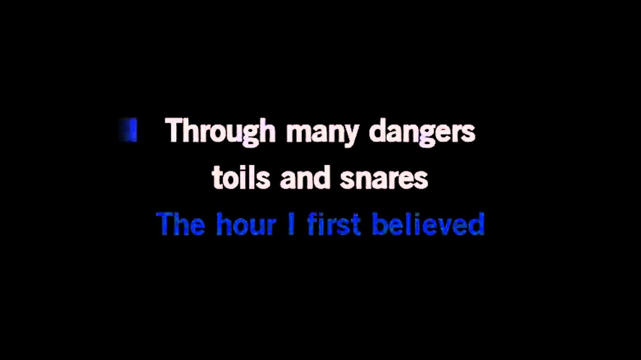 Amazing Grace Karaoke Instrumental With Lyrics in C