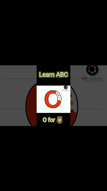 O for Owl | ABC cartoon | CH-Cartoon
