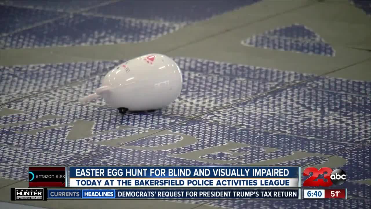 Easter Egg Hunt for Visually Impaired Students