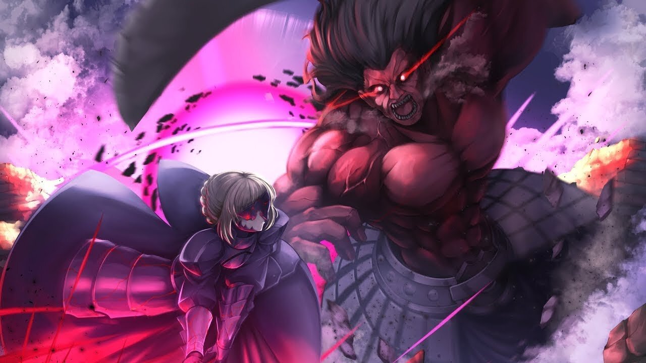 Best Anime Fight - Saber Alter vs Berserker