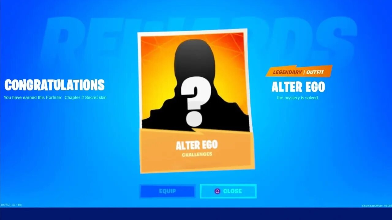 SECRET "ALTER EGO" SKIN REVEALED! NEW FORTNITE CHAPTER 2 MYSTERY ITEM - ALTER EGO CHALLENGES REWARD!