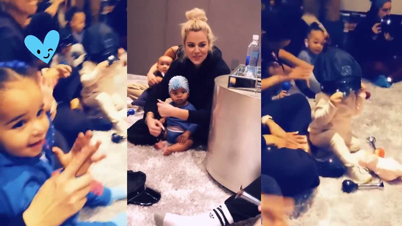 Khloé Kardashian Goes to Mommy Class With True While Cousins Go With Nannies