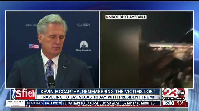 President Trump and House Majority Leader Kevin McCarthy visiting Las Vegas today, Wednesday
