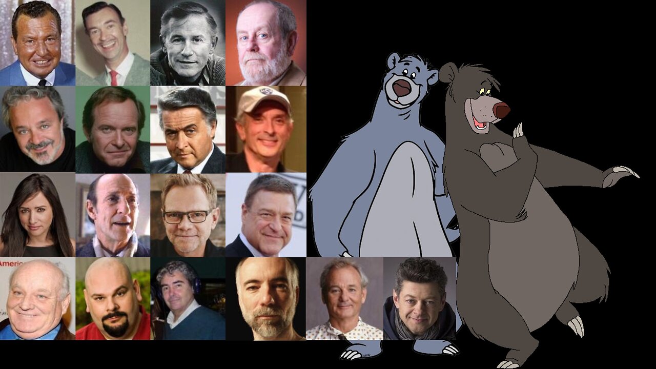 Animated Voice Comparison- Baloo (Jungle Book)