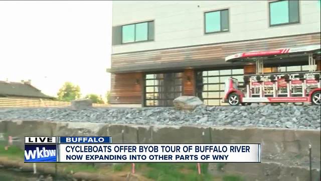 Buffalo CycleBoats expands on water partners up on land