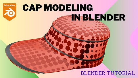 Blender Tutorial: Design a Simple Cap/Hat from Scratch!