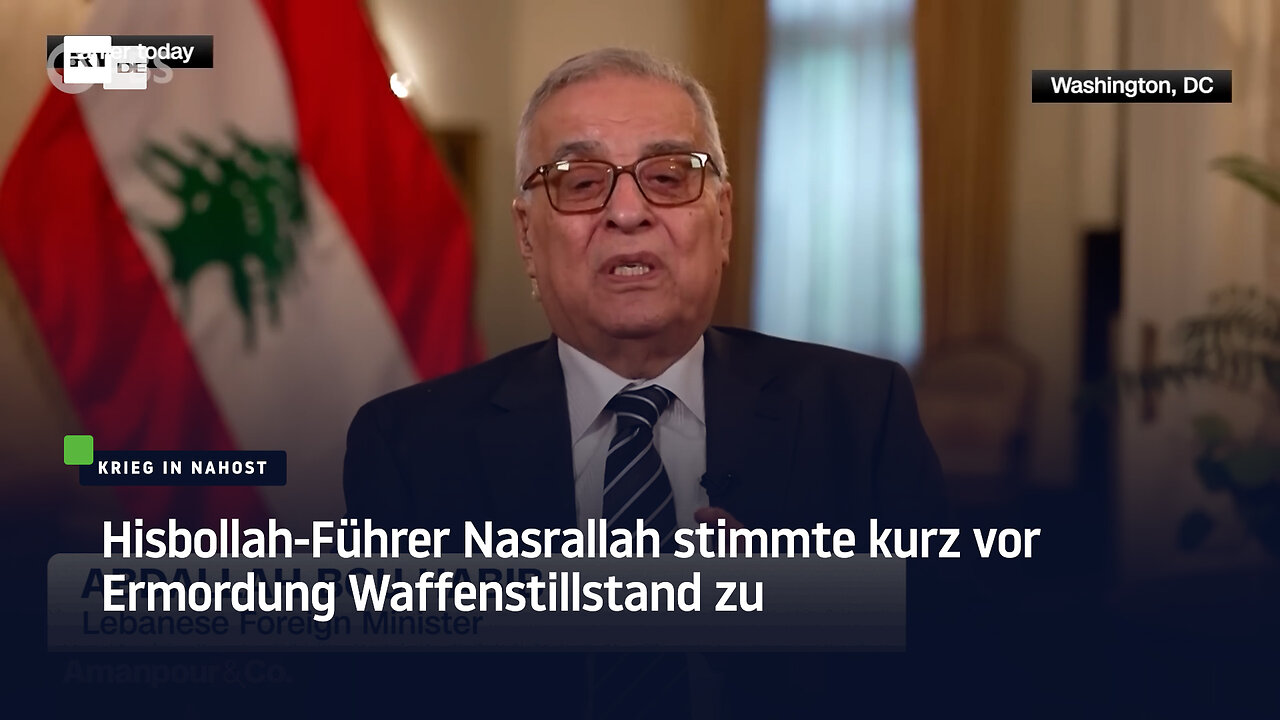 Hisbollah-Führer Nasrallah stimmte kurz vor Ermordung Waffenstillstand zu