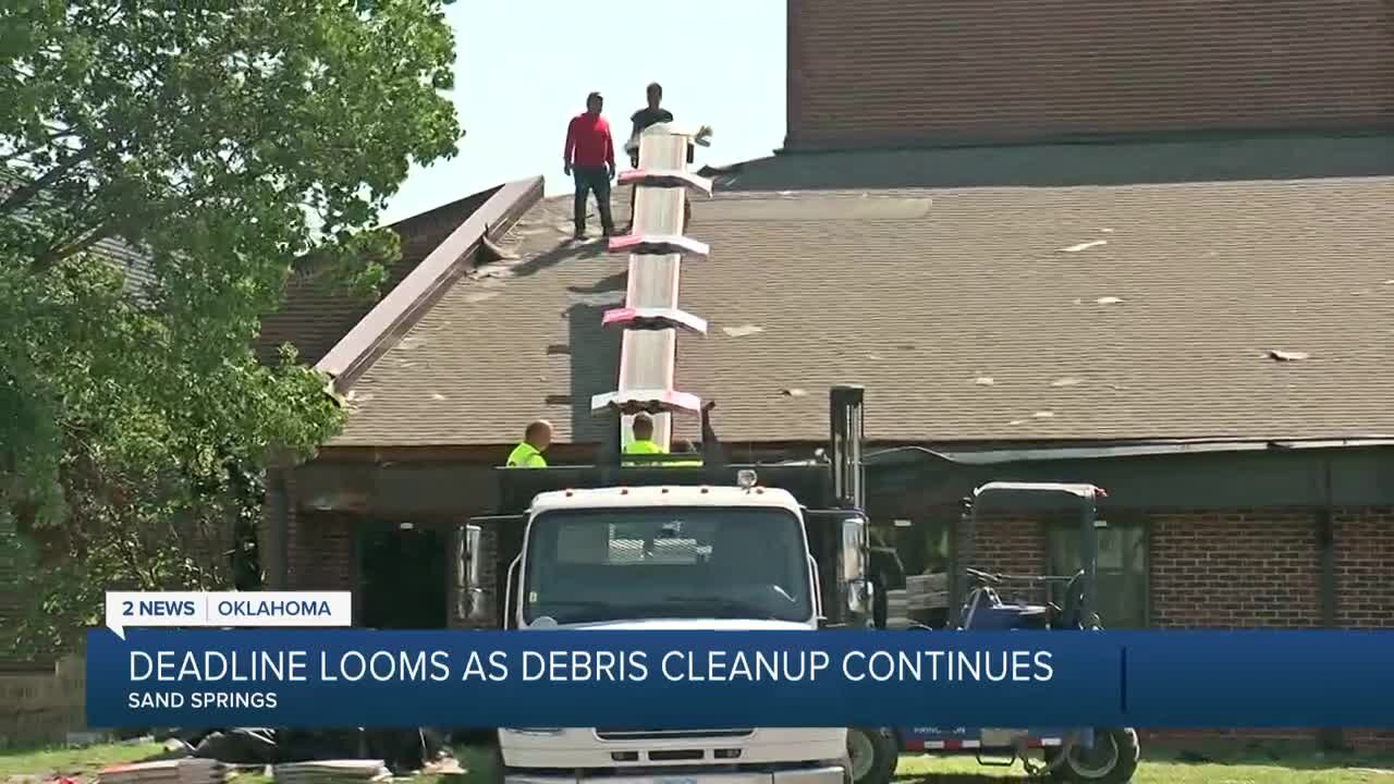 Deadline looms as debris cleanup continues