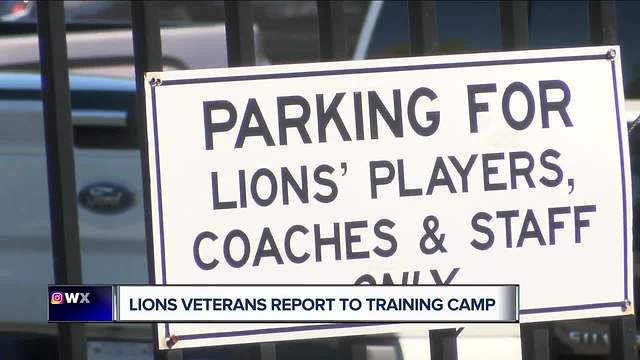 Lions veterans report for training camp