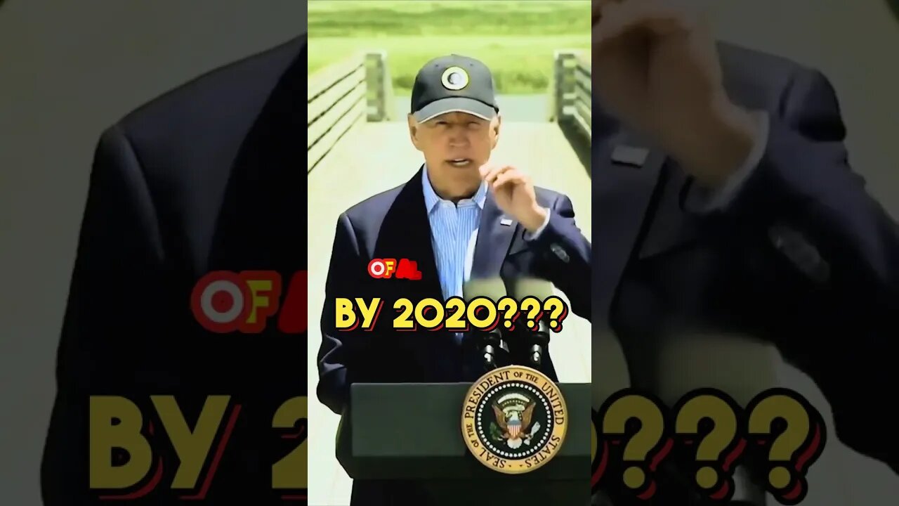 By 2020! Joe Biden promises Conserving Environment 3yrs LATE! #shorts #shortsvideo #news