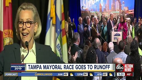 Tampa mayoral race to runoff, no candidate reaches 50% of vote