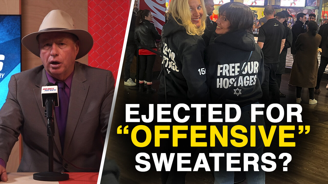 'Free Our Hostages' sweater too 'political' for MLSE as Raptors fans ejected from arena