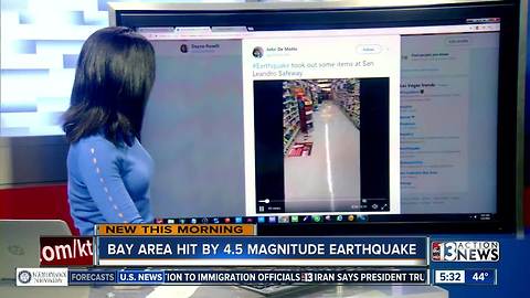 Bay Area hit by earthquake on Wednesday