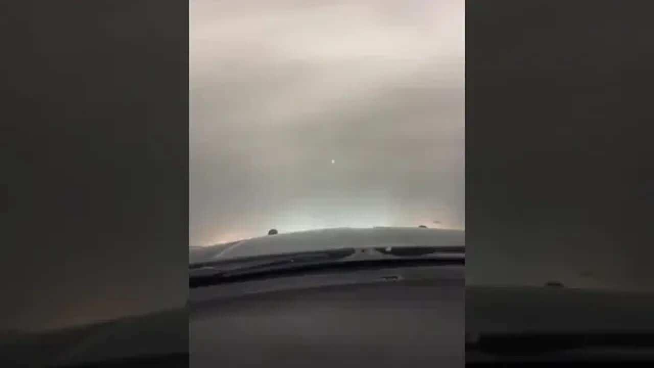 View from a troopers car in Cheyenne, Wyoming