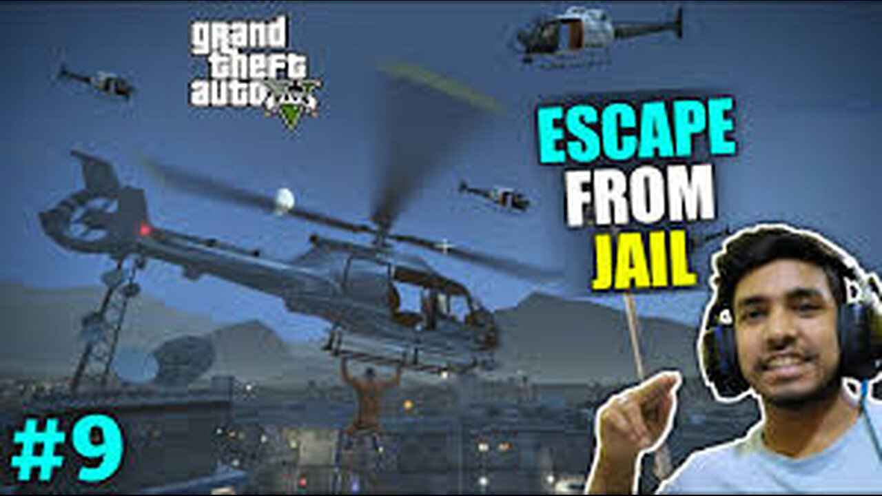 FRANKLIN ESCAPE FROM PRISON - GTA V GAMEPLAY #9