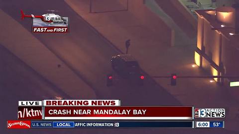 Crash near Mandalay Bay | Breaking news