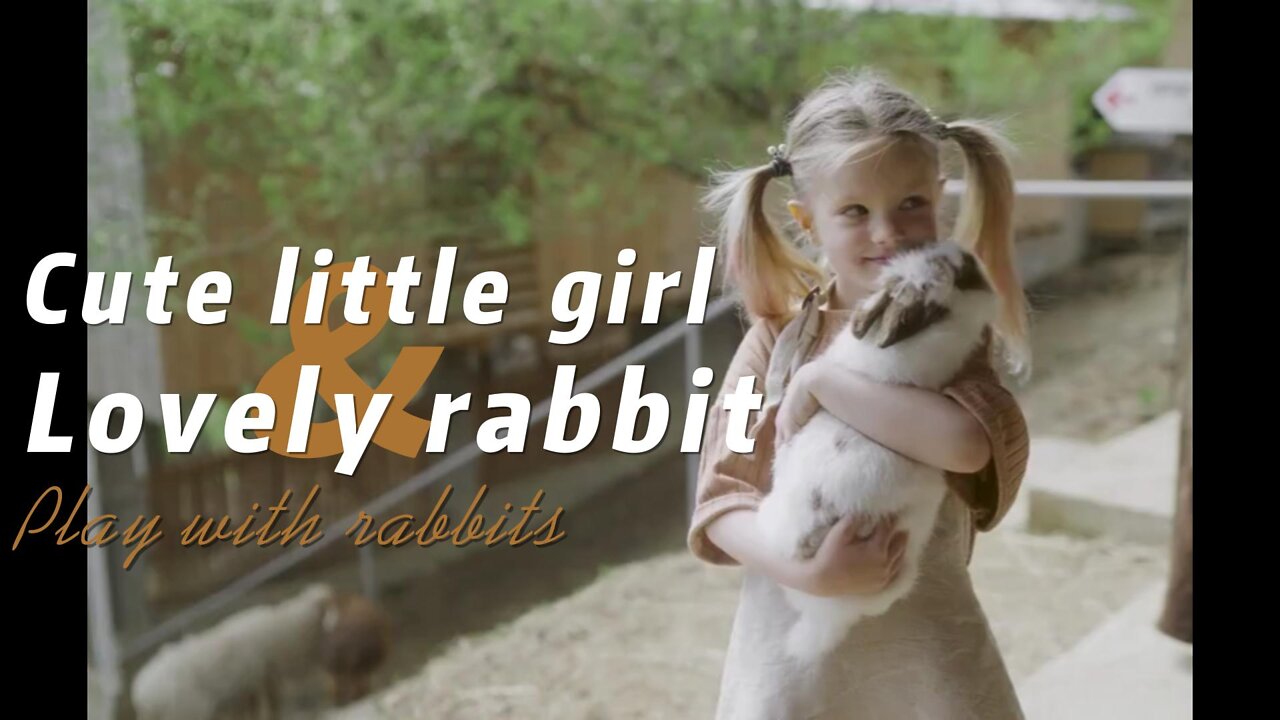 Play with rabbits