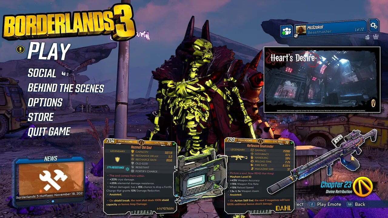 Borderlands 3 - SoulRender i OldGod - Tom and Xam on Heart's Desire Farming | 07.2023 McSzakalTV