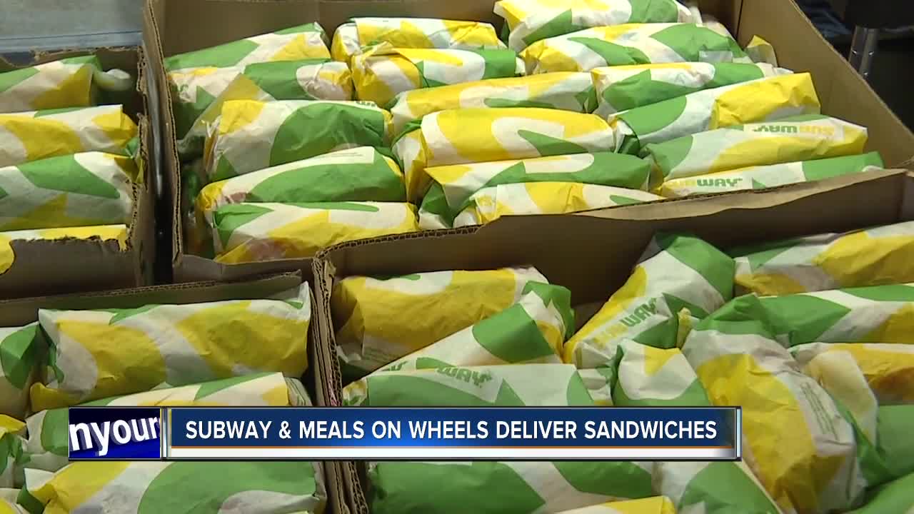 Subway and Metro Meals on Wheels deliver sandwiches