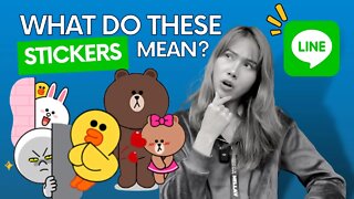 What do these LINE STICKERS in THAILAND mean??