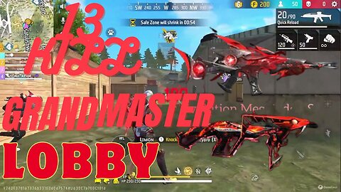 13 Kill In Grandmaster Lobby || Black L Gamer1 || #freefire