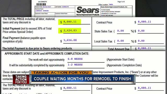 Couple takes on Sears in an effort to get bathroom remodel they paid for