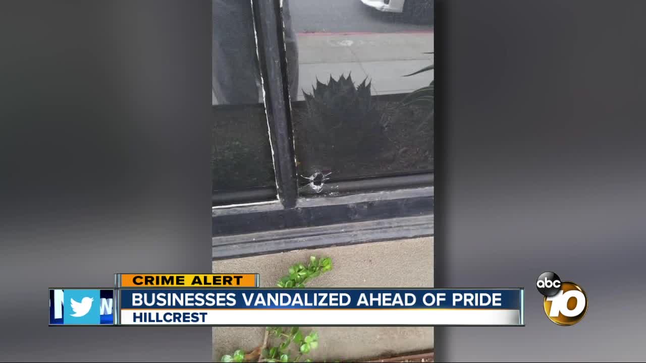 Businesses vandalized ahead of Pride