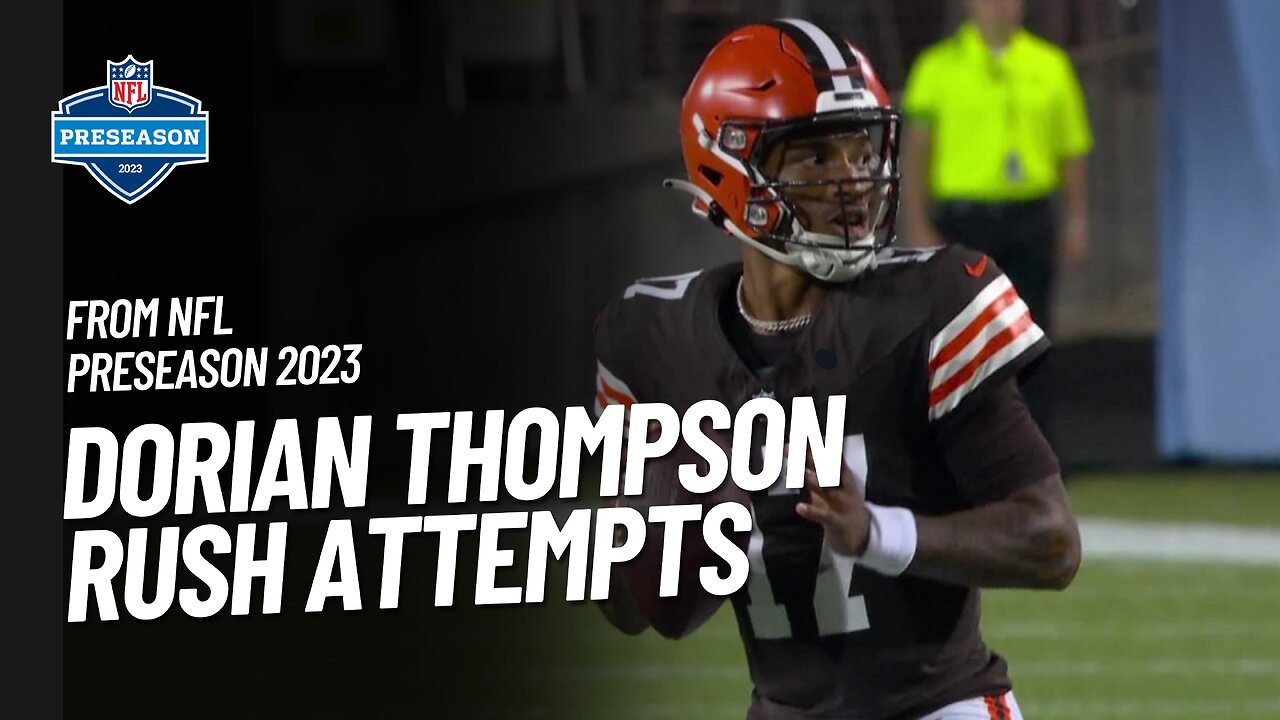 Every Rush and Pass Attempt of Dorian Thompson-Robinson's Preseason! | NFL