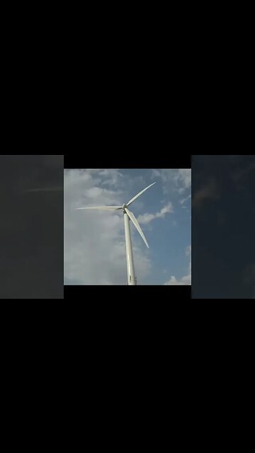 Watch This Giant Wind Turbine Spinning at Full Speed