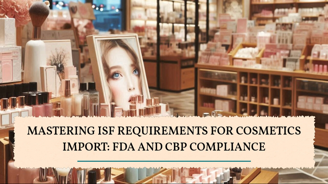 Unlock the Key to Importing Cosmetics: Navigating ISF and FDA Regulations