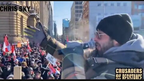 Chris Sky Gives An Incredible Speech At The Truckers Convoy / Protest In Ottawa