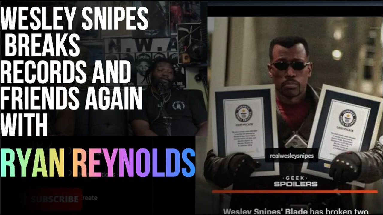 SHORT Wesley Snipes and Ryan Reynolds are cool again after Deadpool 3, Wesley Snipes break record