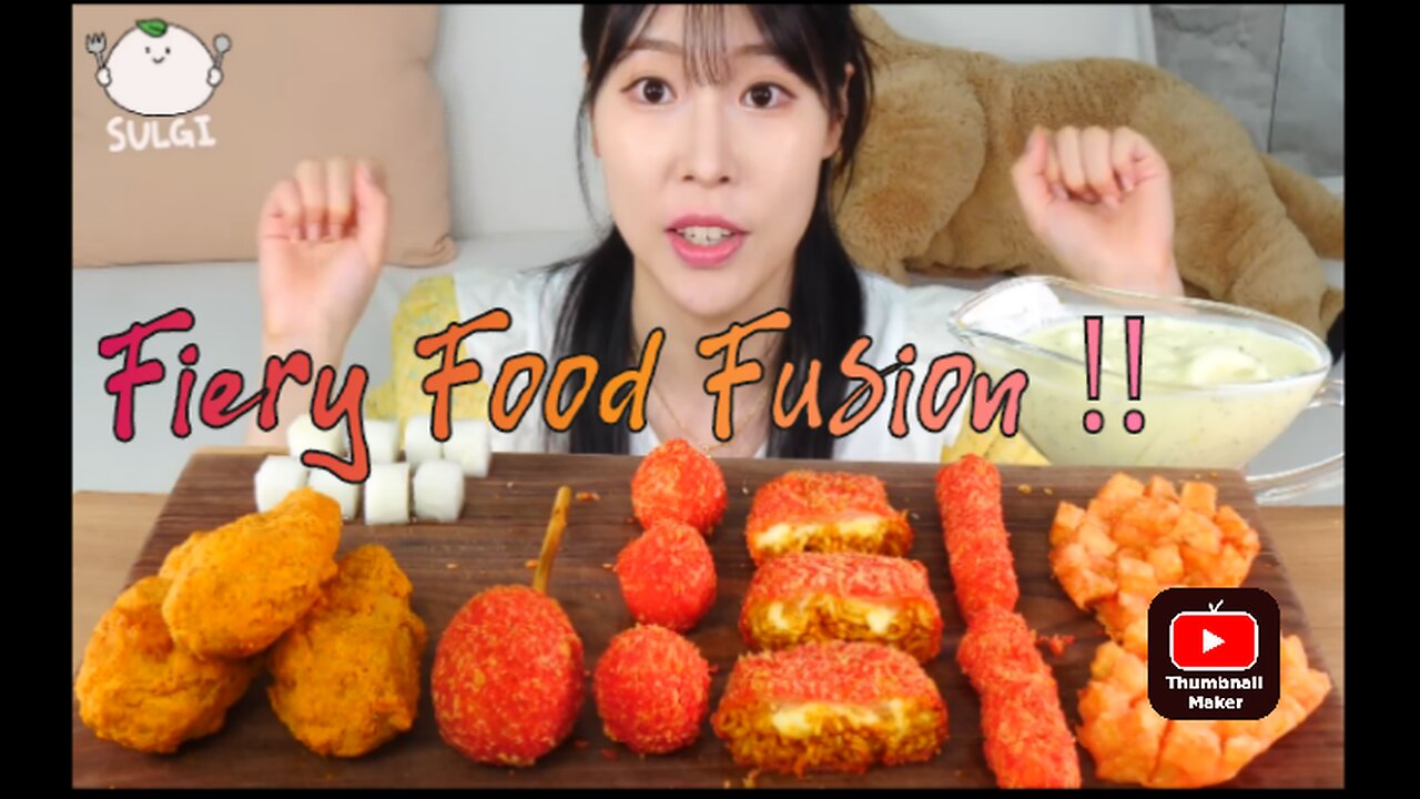 "Fiery Food Fusion: Unleashing Delicious Chaos with Cheetos, Noodles, Chicken, and More!"