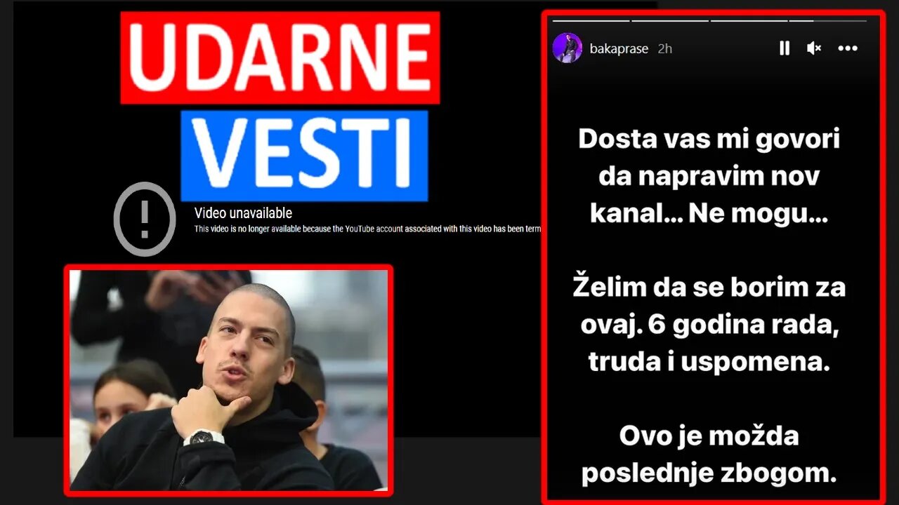 OVO JE POSLEDNJE ZBOGOM! BAKA PRASE OSTAO BEZ YOUTUBE KANALA!