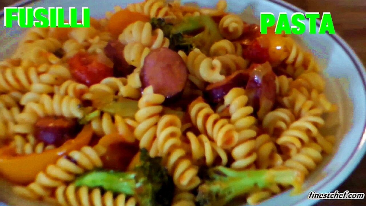 Fusilli Pasta Recipe with Sausage