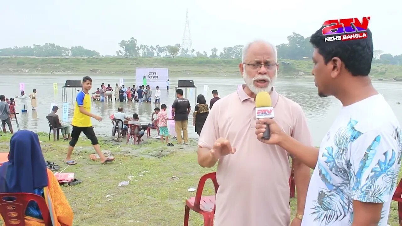 গাছ খাও, মাছ খাও নদী খাও কেন? ময়মনসিংহ জয়নাল আবেদীন পার্কে নদীতে