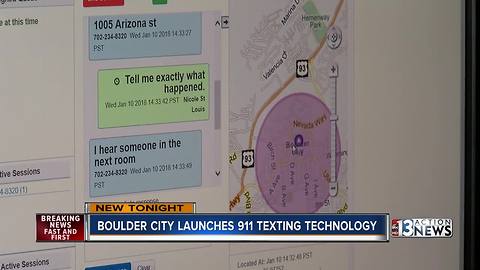 Boulder City now offering text to 911