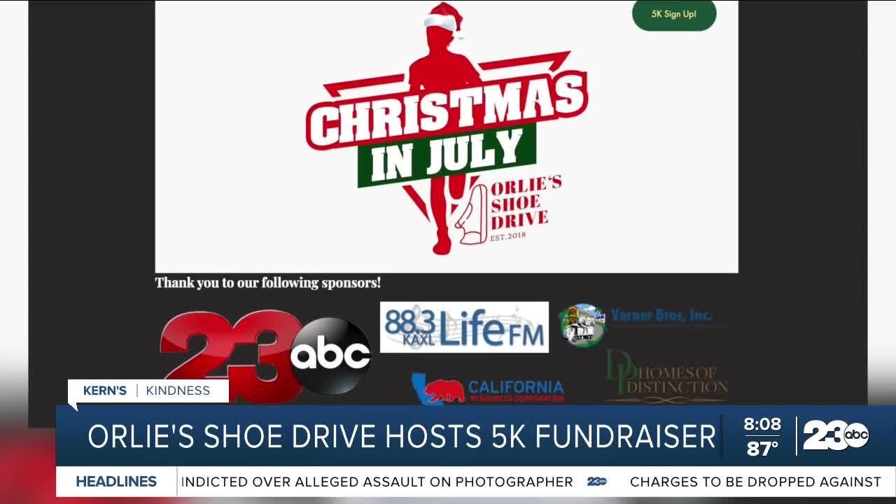 Kern's Kindness: Orlie's Shoe Drive Christmas in July 5k