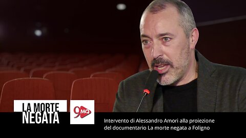 Alessandro Amori, intervento a Foligno per La morte negata