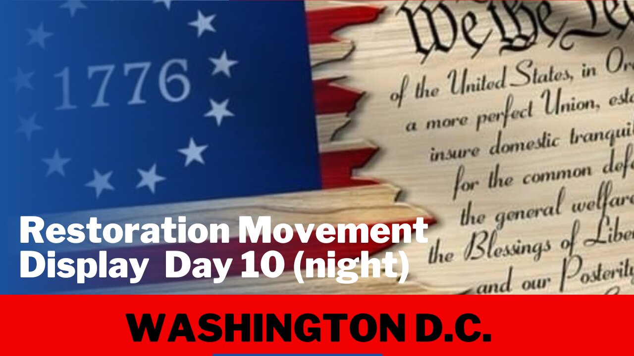 #1776RM Display day 10 (National Mall) night | Washington DC