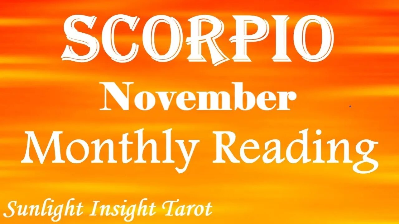 SCORPIO | You Got That Fire in Your Belly!🔥❤️‍🔥Get Out Now While You Got It!💥November 2022