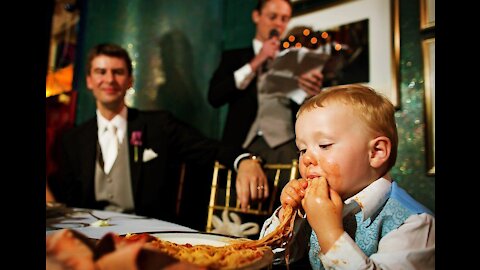 Kids adds comedy to a wedding