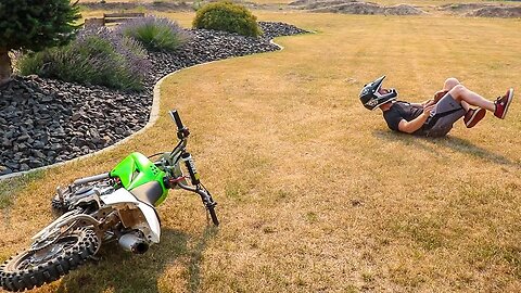 I Crashed My KLX110!